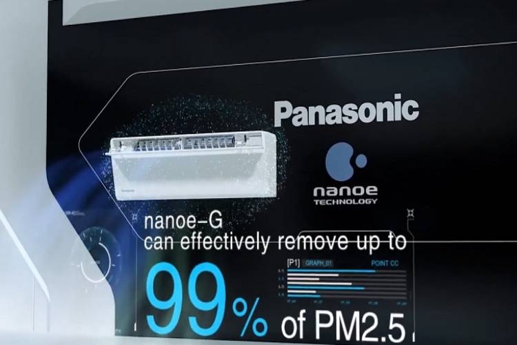 NanoeX có khả năng lọc bụi bẩn lên đến 99%