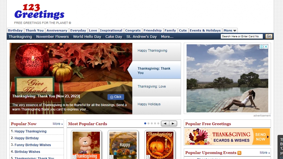 123greetings.com - trang web thiết kế thiệp cưới hoàn toàn bằng tiếng Anh.