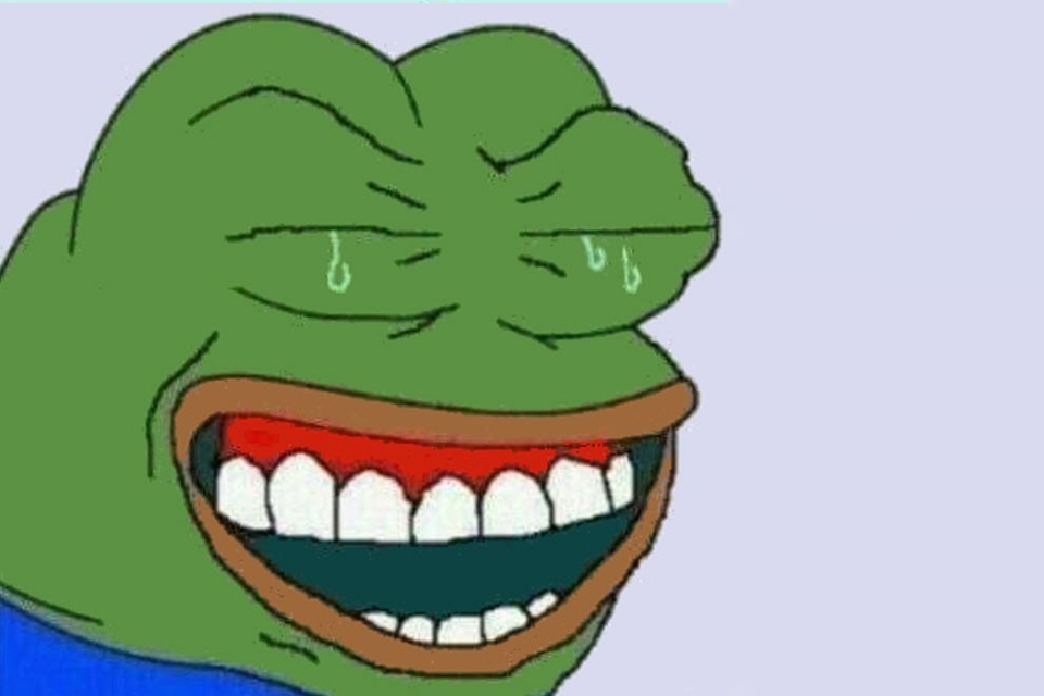 Meme ếch xanh hài.