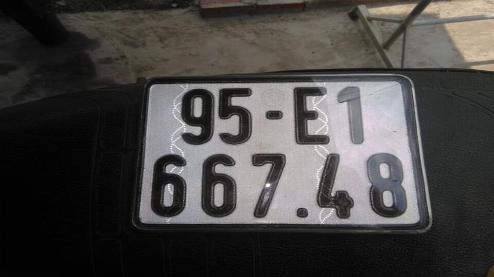 Số hiệu biển số phân theo từng khu vực tỉnh Hậu Giang