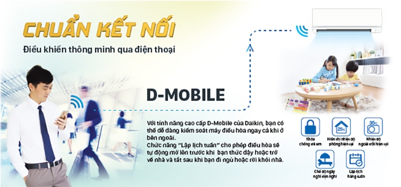 Kết nối D-mobile trên máy lạnh Daikin là gì? Hướng dẫn sử dụng tính năng này một cách cụ thể 3