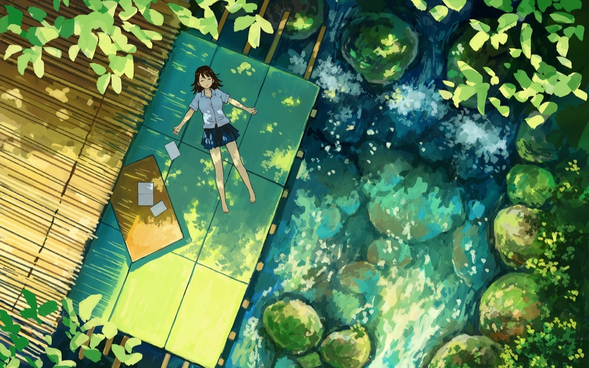 Hình nền màu xanh lá cây dễ thương 5