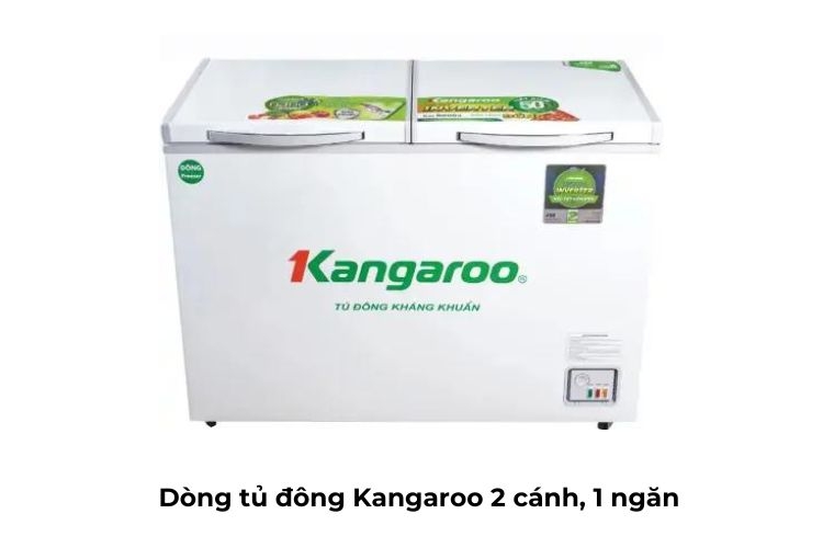Tủ đông Kangaroo 2 cánh, 1 ngăn nổi bật với dung tích chứa đồ lớn