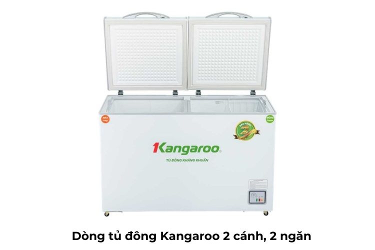 Dòng tủ đông Kangaroo 2 cánh, 2 ngăn