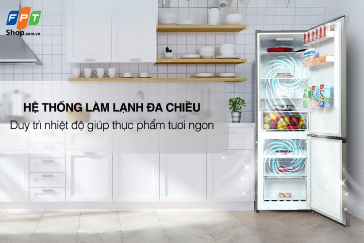 Hệ thống làm lạnh đa chiều là một trong những công nghệ nổi bật của tủ lạnh Casper