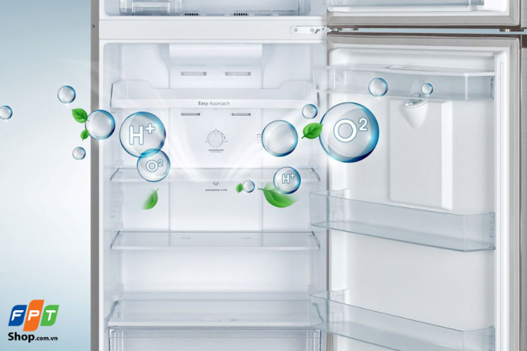 Bộ lọc khí trên tủ lạnh Casper giúp luồng không khí trong tủ luôn trong sạch