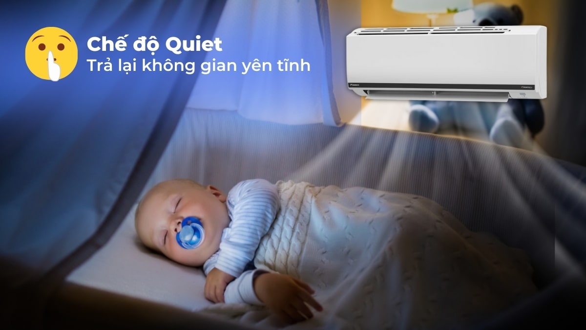 chọn máy lạnh tốt cho sức khoẻ công nghệ Quiet