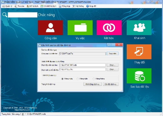 Phần mềm quản lý hộ tịch QLHT.Net