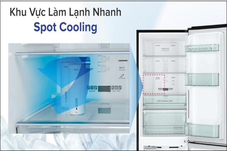 Spot Cooling - Công nghệ làm lạnh trên tủ lạnh Hitachi