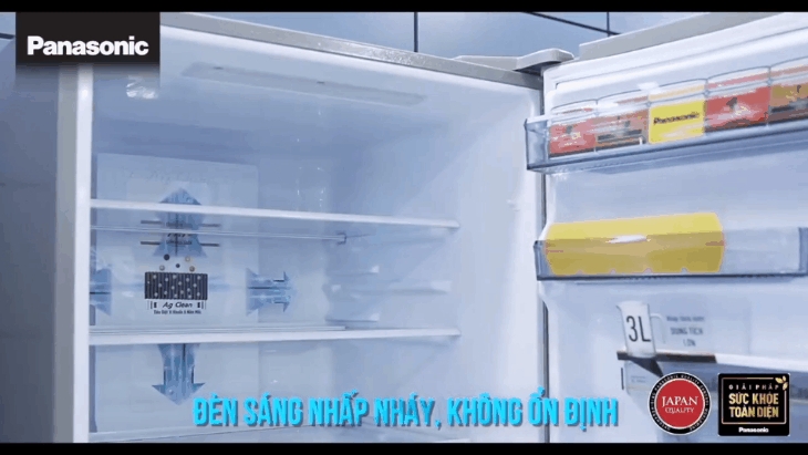 Lỗi đèn ngăn mát trong tủ lạnh liên tục nháy sáng