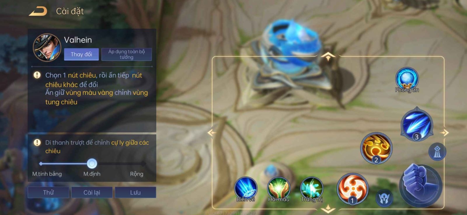 Cài đặt điều khiển Liên quân 6