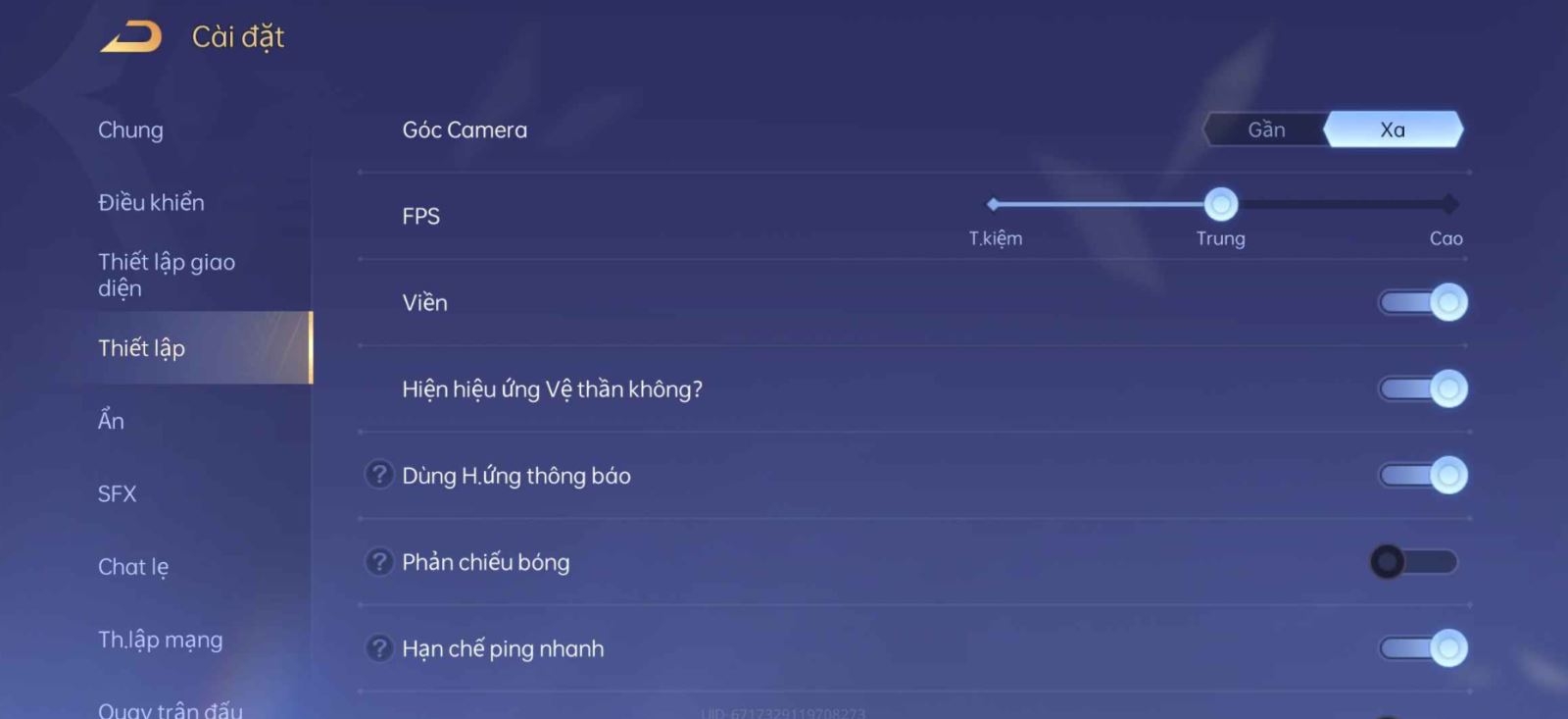 Cài đặt điều khiển Liên quân 8