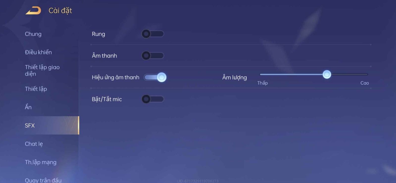 Cài đặt điều khiển Liên quân 10