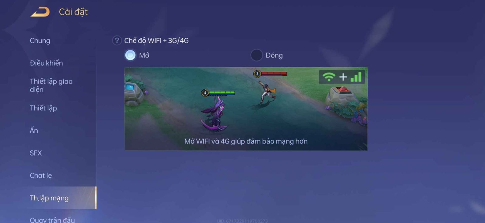 Cài đặt điều khiển Liên quân 12