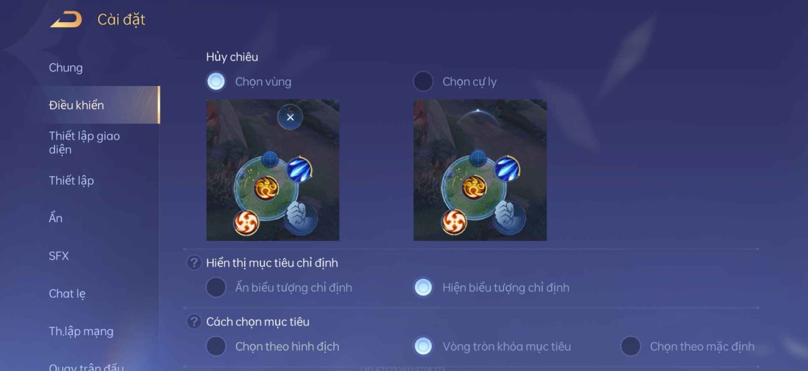 Cài đặt điều khiển Liên quân 4