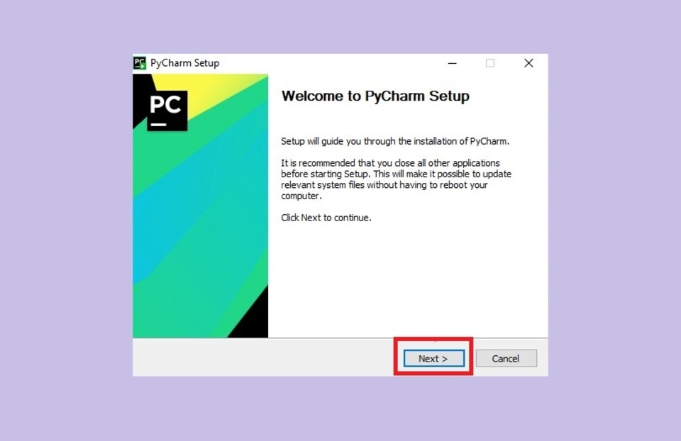 Nhấn Next để tiếp tục