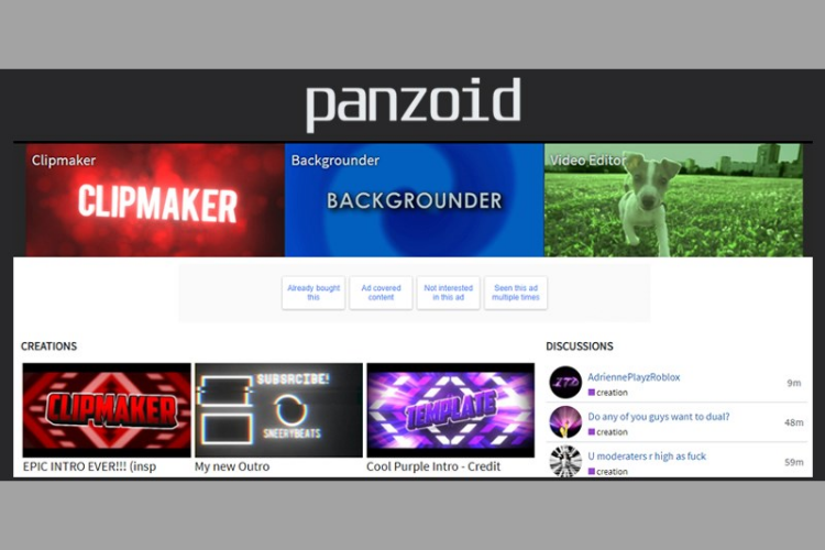 Panzoid.com - Công cụ tạo intro video 3D hấp dẫn