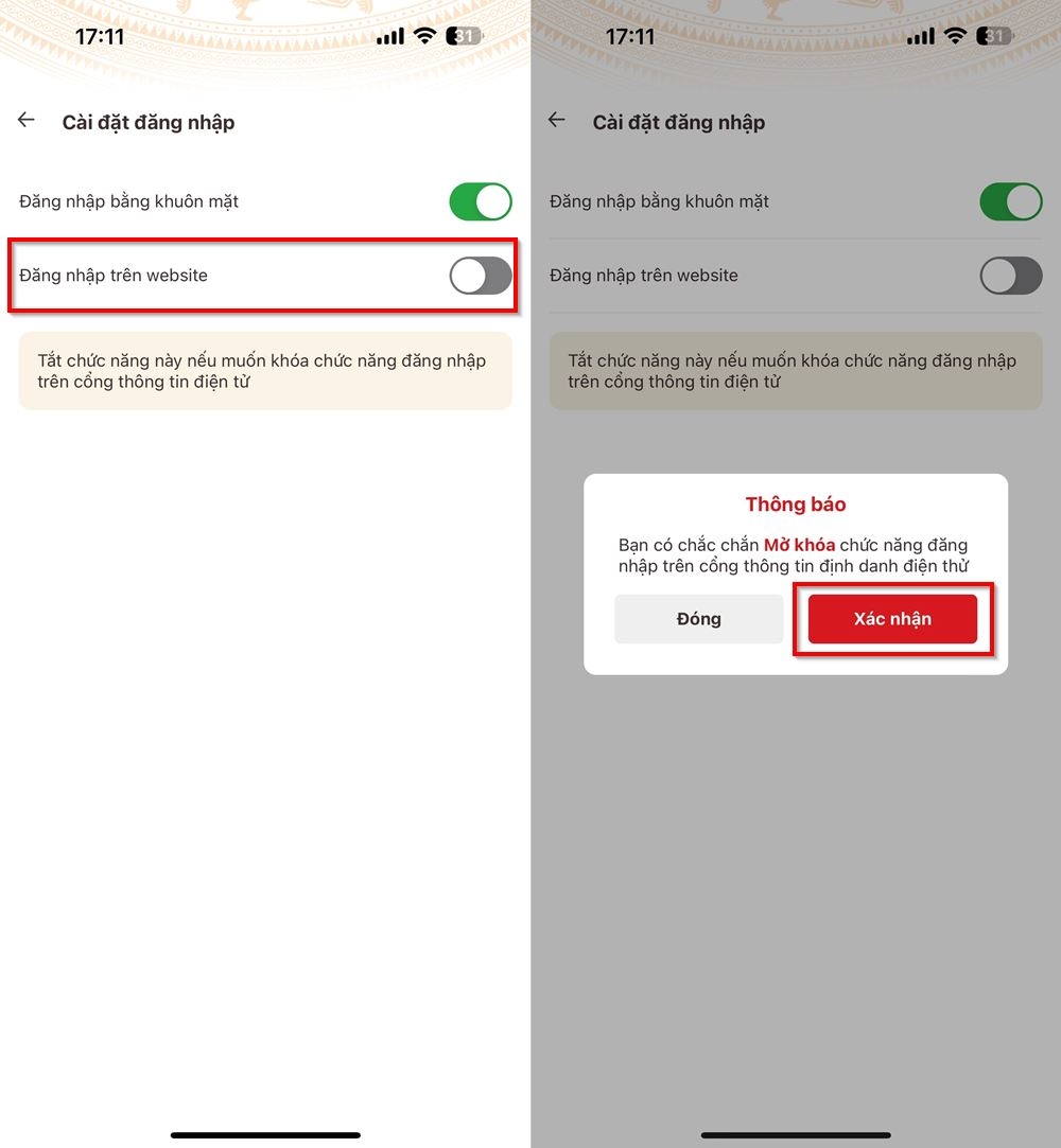 Cách xử lý khi không đăng nhập được VNeID trên web 3