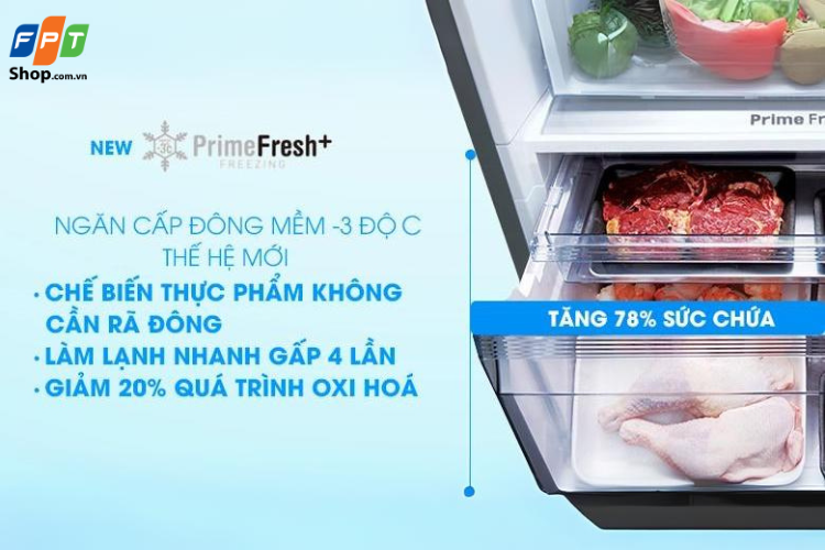 Ngăn đông mềm PrimeFresh+