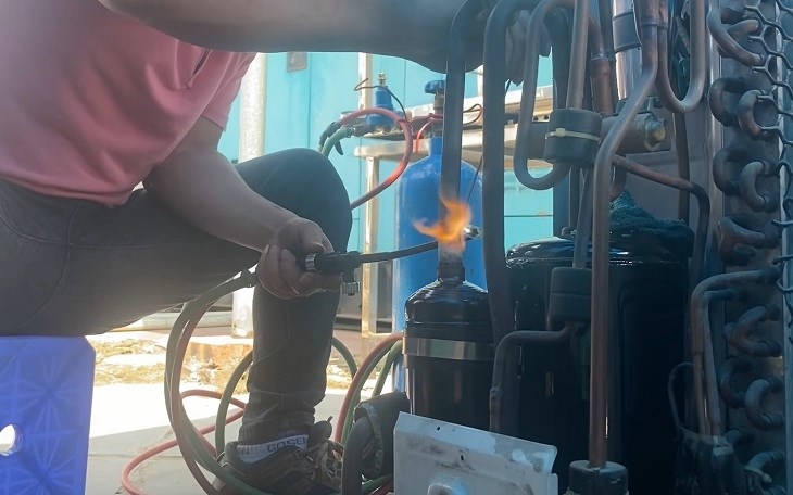 cách thay block điều hòa 8