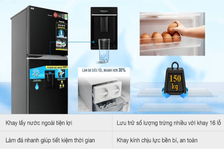 Thông số kỹ thuật của tủ lạnh Panasonic Inverter 405 lít TX461