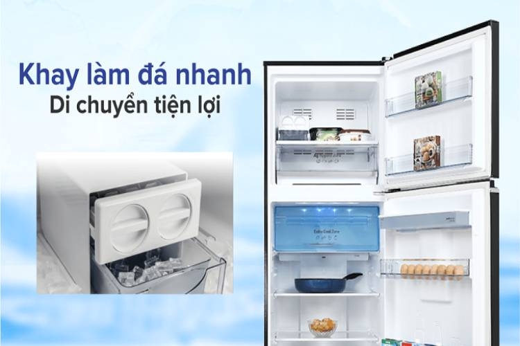Khay làm đá di chuyển linh hoạt, siêu tốc nhanh hơn tới 30%