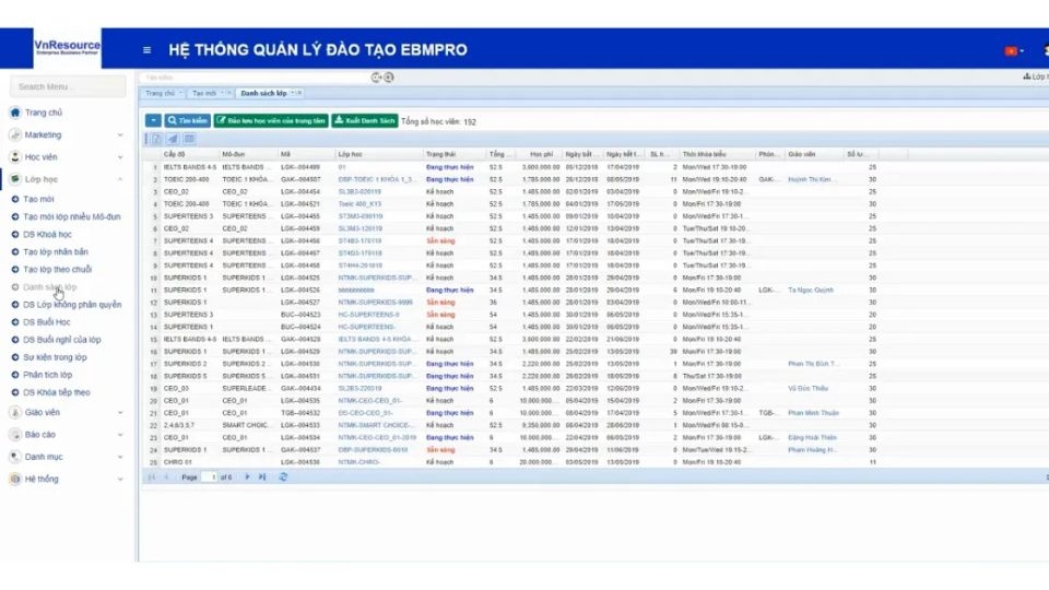 Phần mềm quản lý nhà trường VnResource EBM