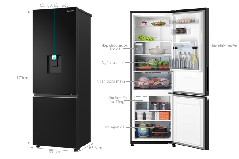 Tủ lạnh Panasonic dung tích