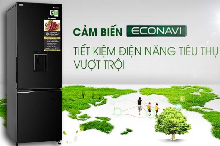 Cảm biến Econavi được tích hợp trong tủ lạnh Panasonic BV320