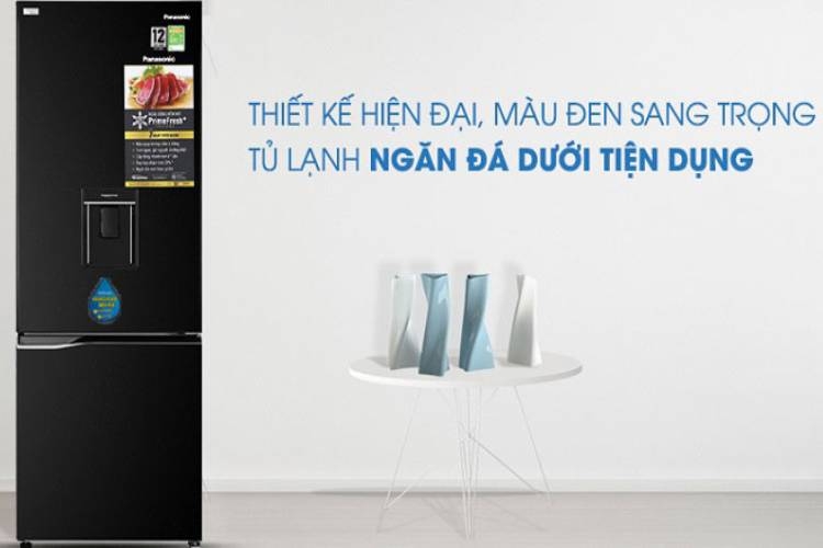 Tủ lạnh Panasonic Inverter BV320 thuộc dòng tủ có ngăn đá dưới với nhiều chức năng hiện đại