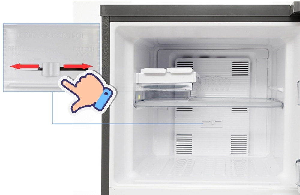 Cách sử dụng tủ lạnh Panasonic có cần gạt