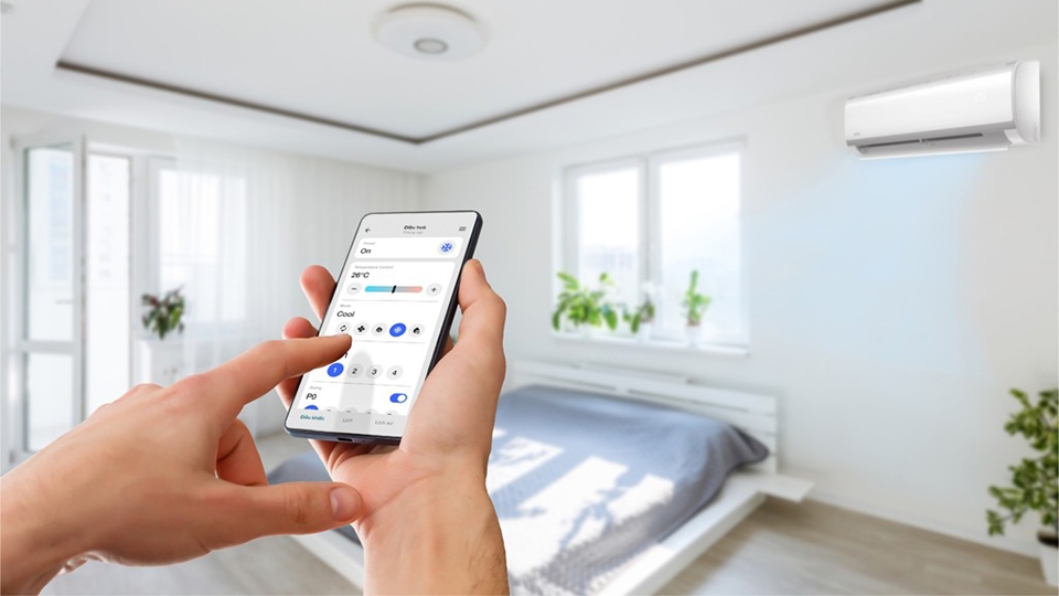 Có rất nhiều ứng dụng tương ứng với từng hãng điều hoà tích hợp wifi