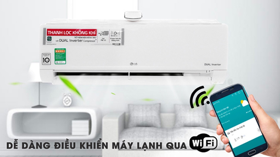Máy lạnh tích hợp điều hoà của thương hiệu LG