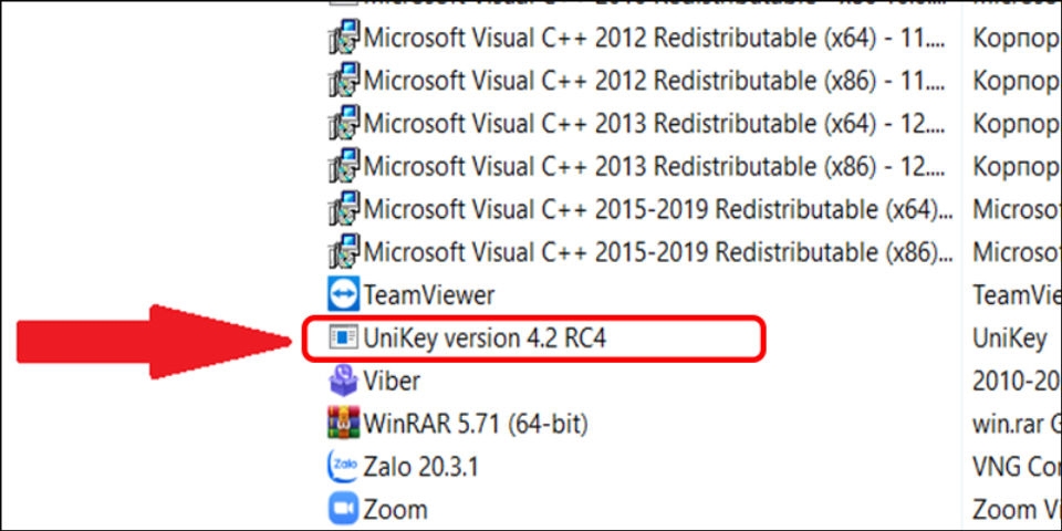 Loại bỏ một bộ gõ Unikey