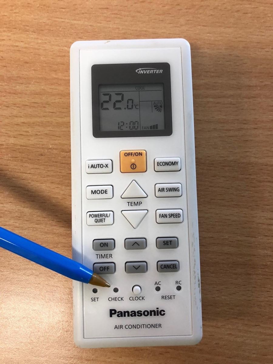 reset điều khiển điều hòa Panasonic - hình 3