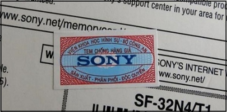 Tem chống giả Sony