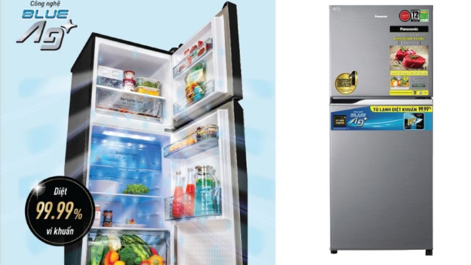 Trang bị công nghệ Blue Ag+ giúp tiêu diệt 99.99% vi khuẩn