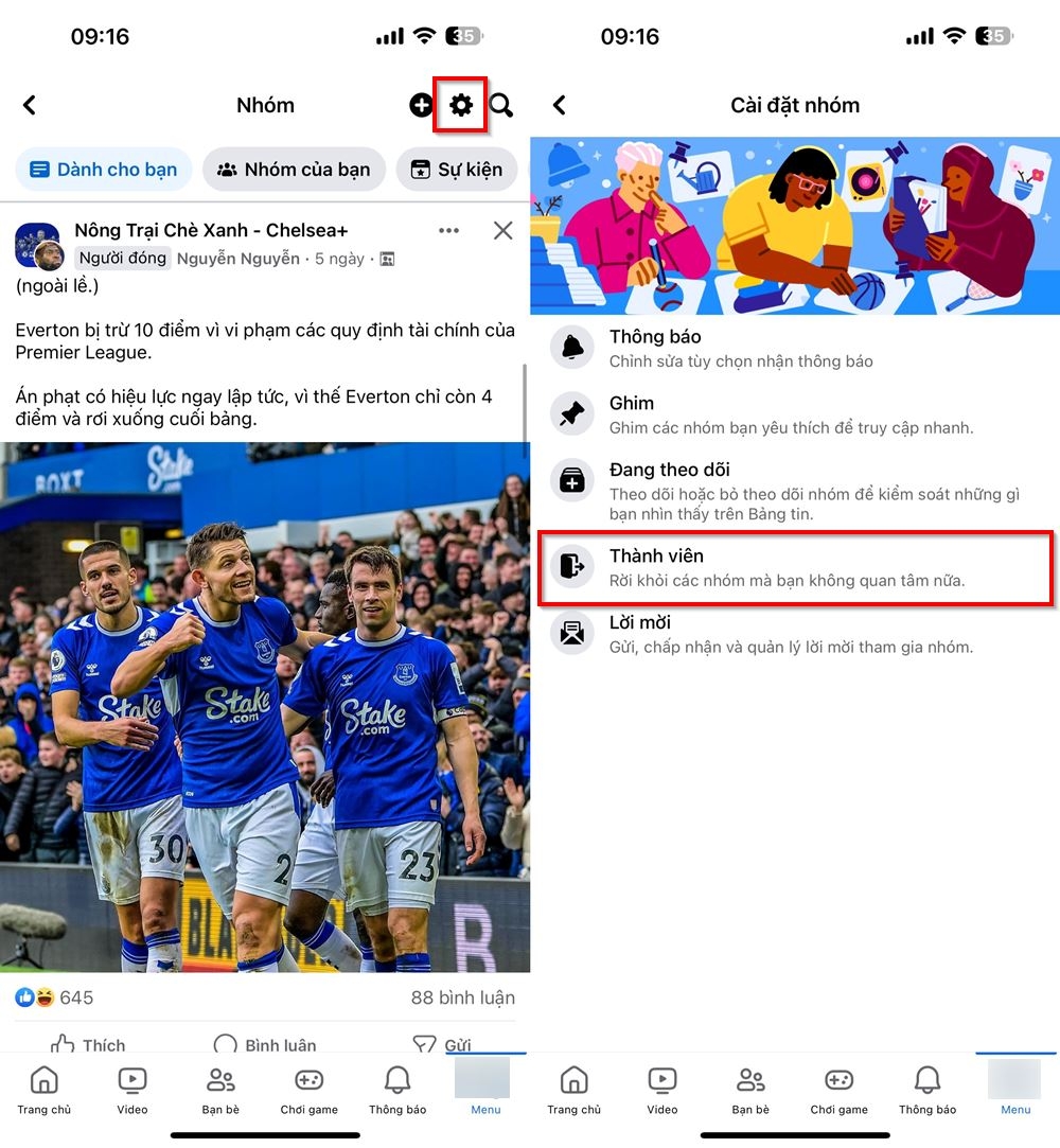 Cách rời nhiều nhóm hàng loạt trên Facebook 2