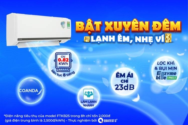 Máy lạnh Daikin nào tiết kiệm điện nhất, bán chạy nhất, đáng mua nhất hiện nay? (hình 8)