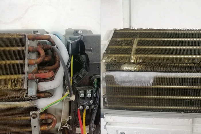 Dàn lạnh bị đóng tuyết 3