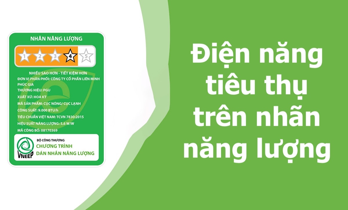 điện năng tiêu thụ trên nhãn năng lượng - hình 1