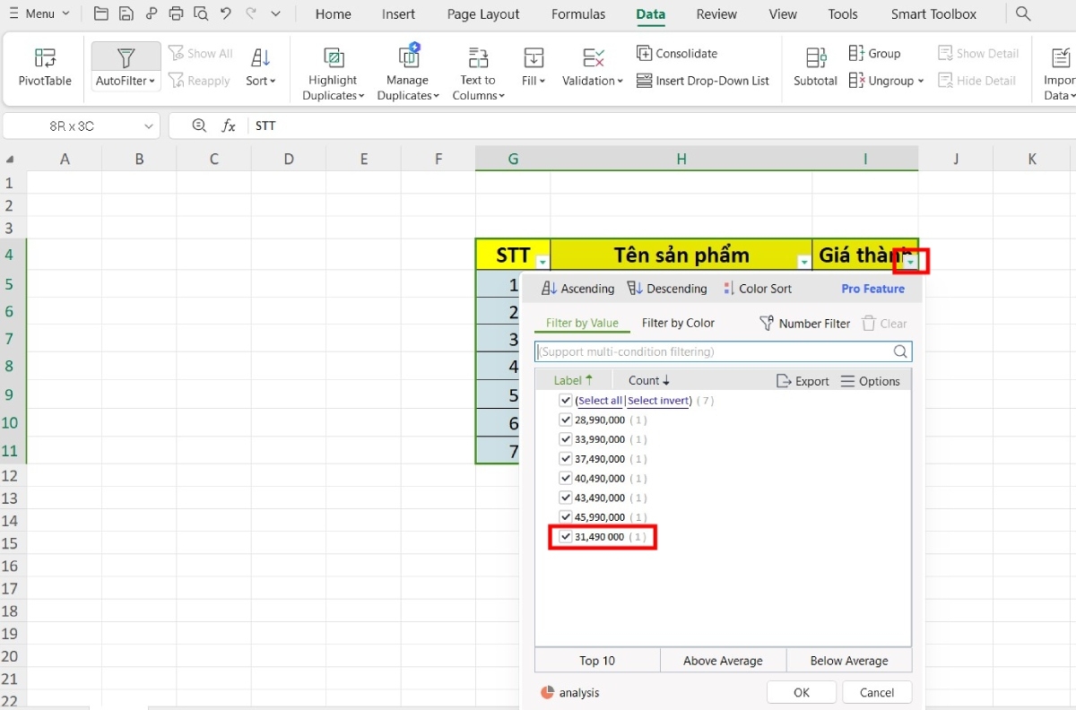 Sửa định dạng số trong Excel hình 3