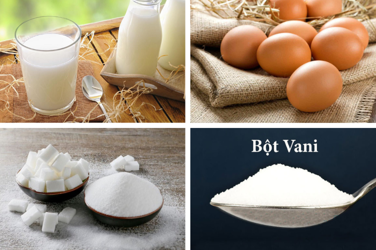 cách làm kem trứng 2