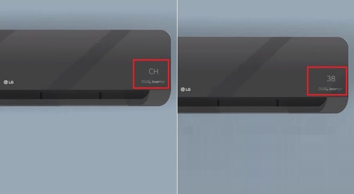 máy lạnh lg báo lỗi ch 38