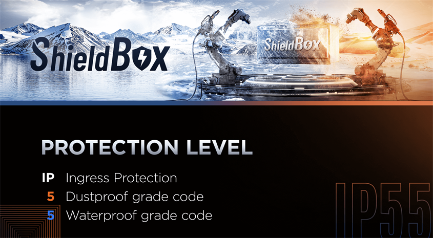 Tính năng Shield Box đảm bảo hiệu suất làm lạnh luôn ổn định bất chất điều kiện khắc nghiệt của thời tiết
