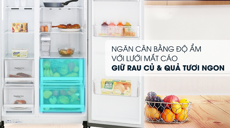 ngăn cân bằng độ ẩm tủ lạnh LG 02