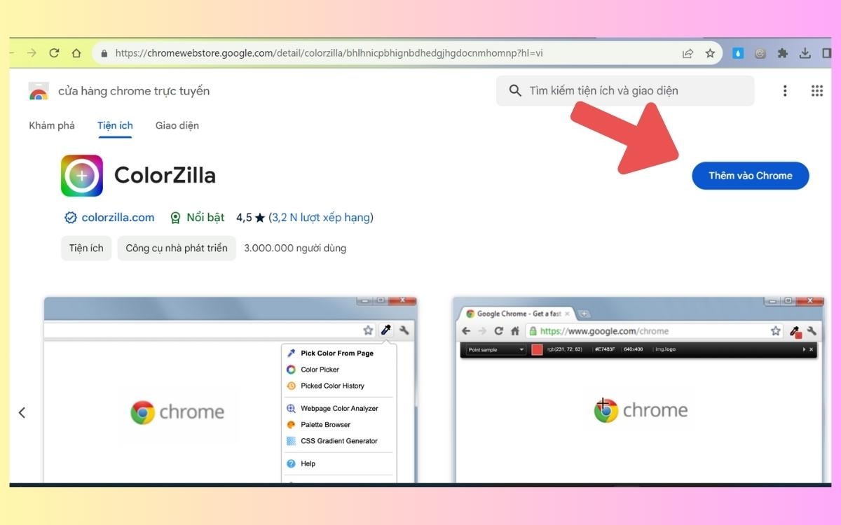 Sử dụng tiện ích mở rộng trình duyệt 1