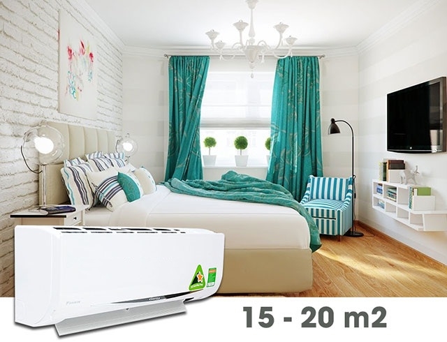 Phòng 20m2 nên lắp điều hòa bao nhiêu ngựa