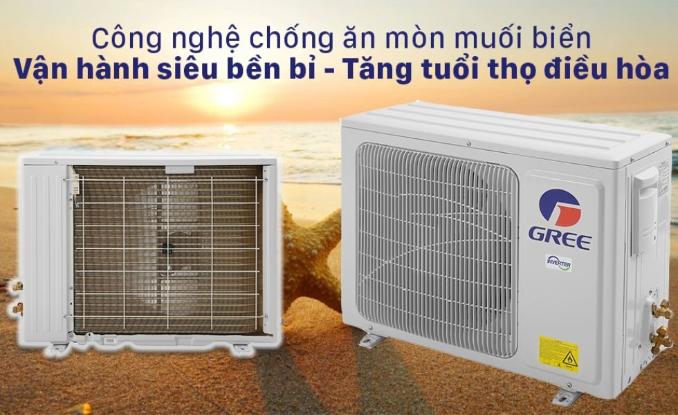 Công nghệ chống ăn mòn muối biển trên máy lạnh Gree