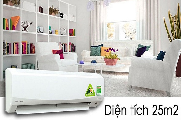 phòng 25m2 nên lắp máy lạnh công suất bao nhiêu